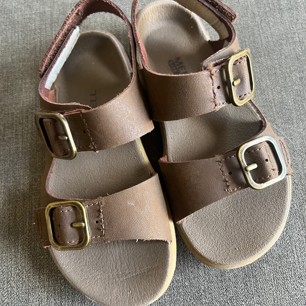 Merrell Toddler leather sandals -Brown 7.5w